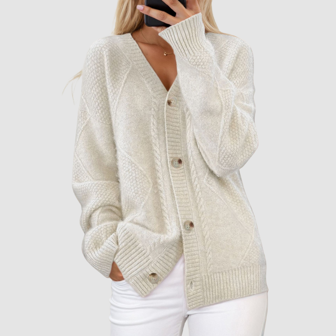 Meg™ Premium Sweter z V-Neck