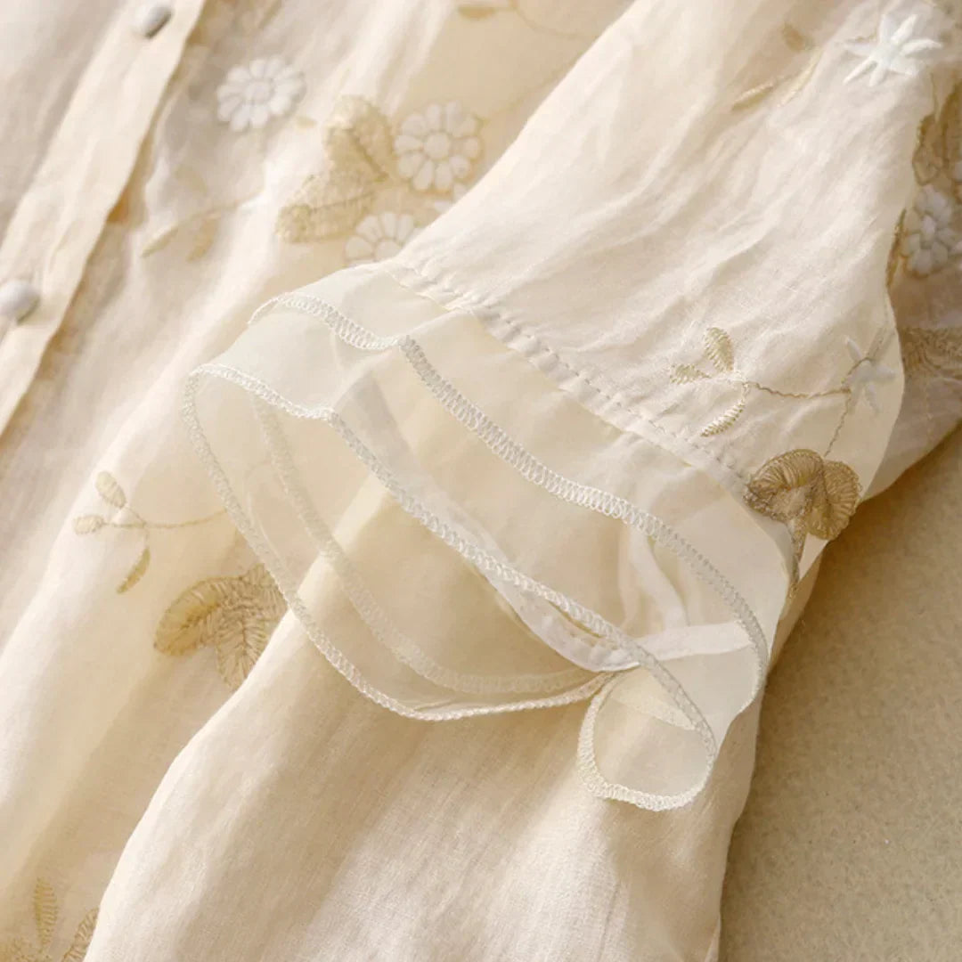 Janina - Elegancka Bluzka Blossom dla Kobiet