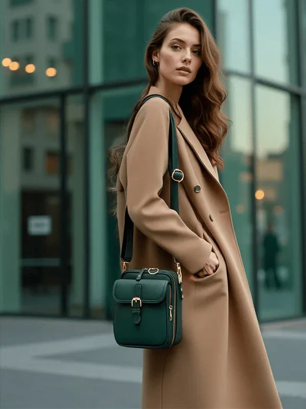 Kompaktowa Skórzana Torebka Crossbody