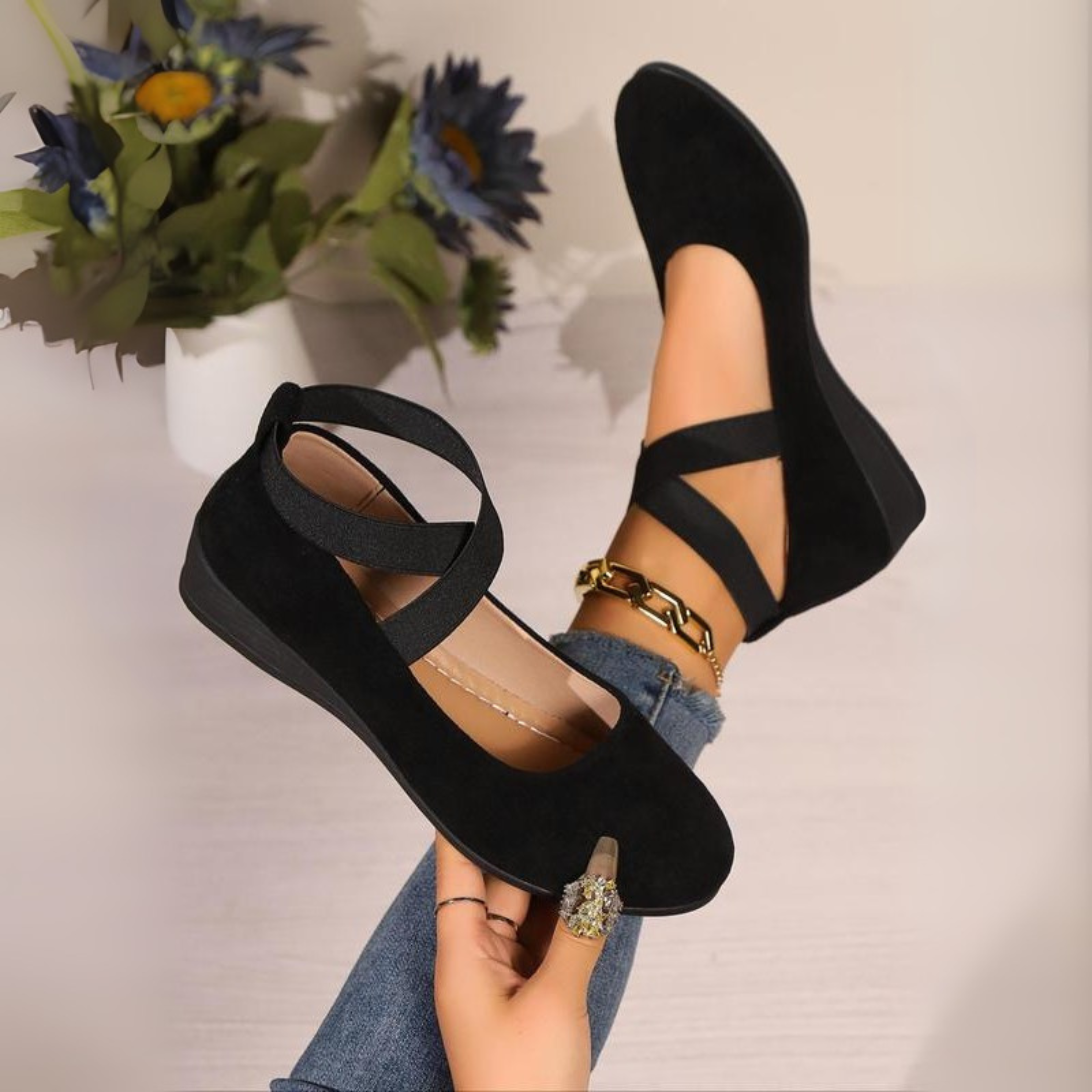 Calerinne | Zamyka Wedge Baleriny