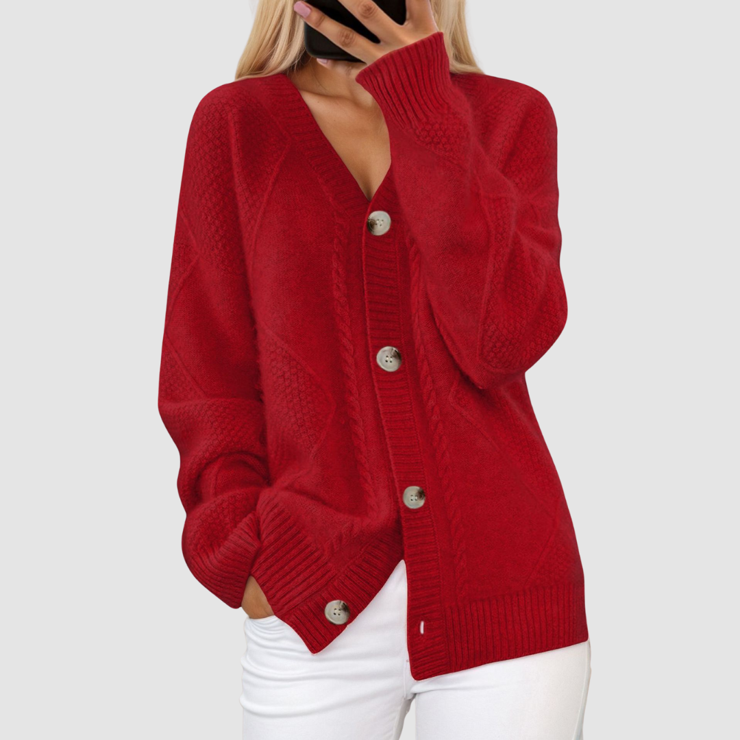 Meg™ Premium Sweter z V-Neck
