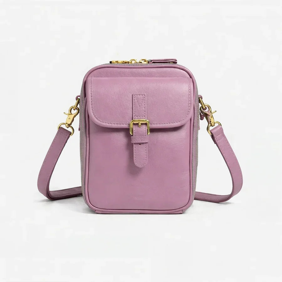 Kompaktowa Skórzana Torebka Crossbody