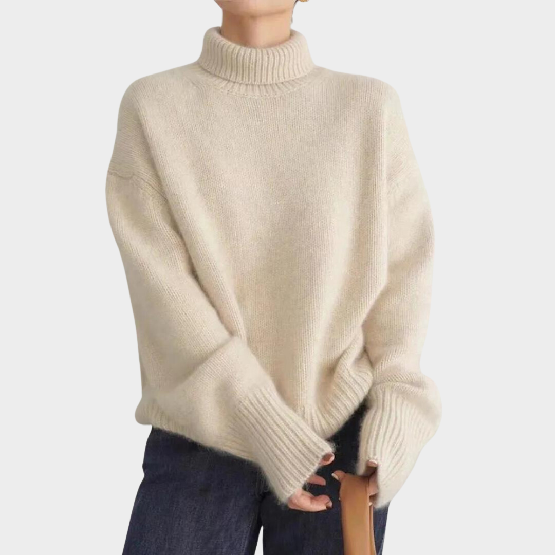 Lincy™ Miękki sweter z golfem