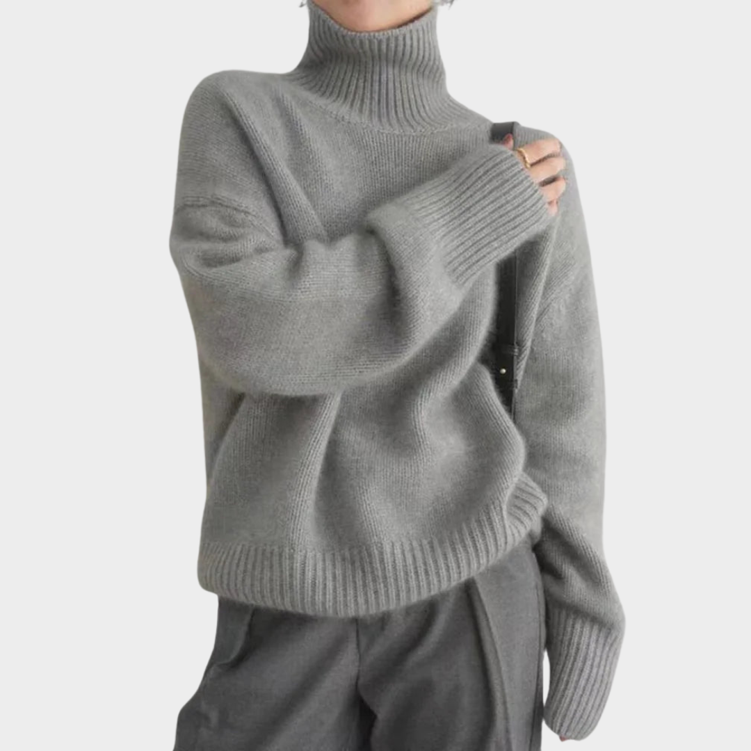 Lincy™ Miękki sweter z golfem