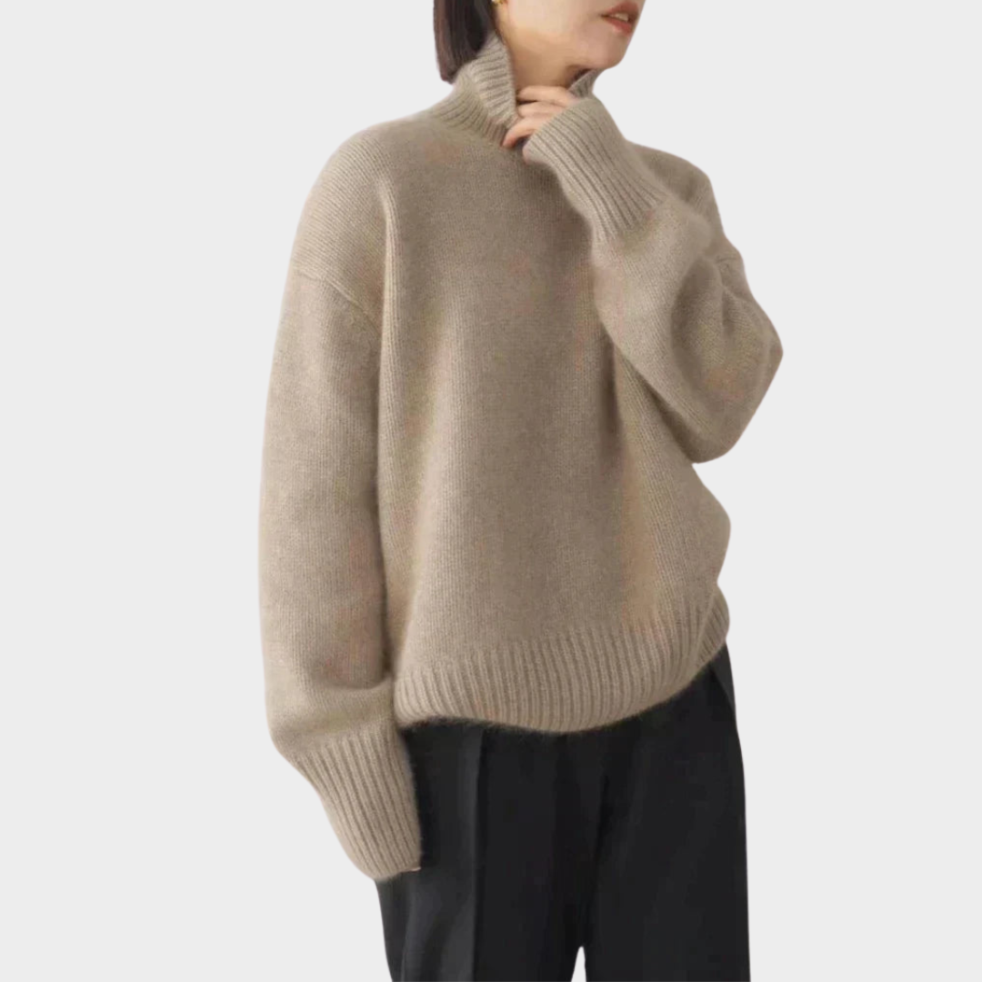 Lincy™ Miękki sweter z golfem