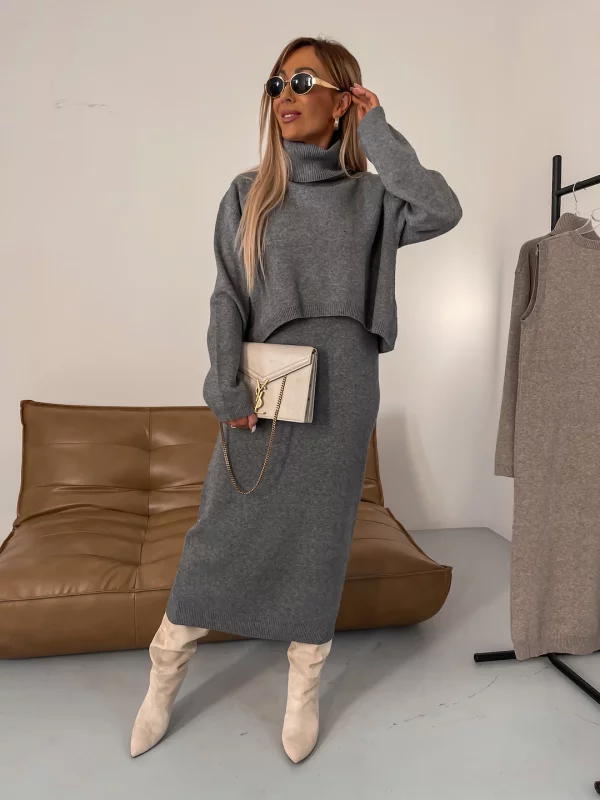 Sukienka Alice 2 Częściowa Zimowa i Elegancka