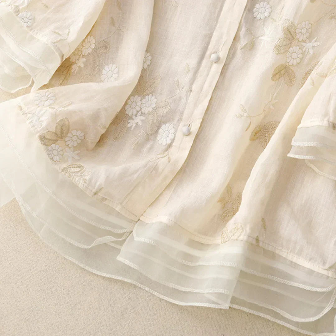 Janina - Elegancka Bluzka Blossom dla Kobiet