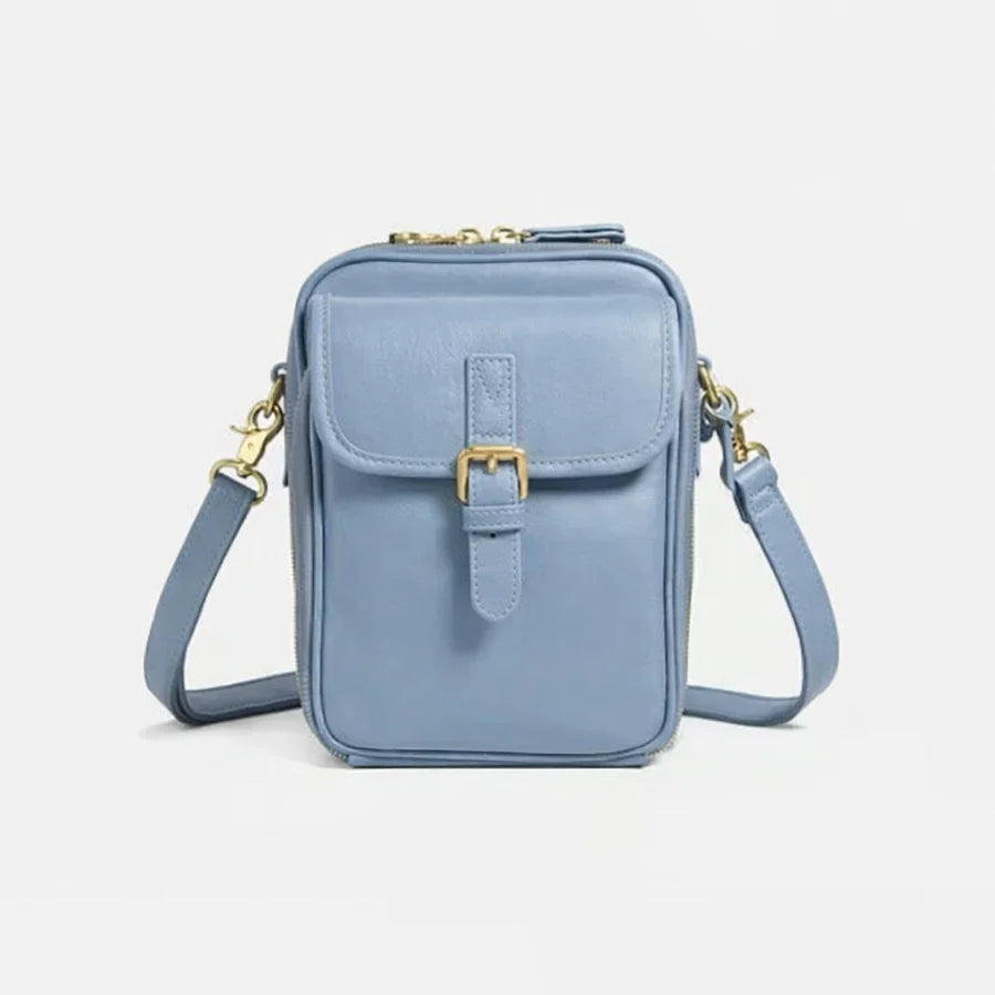 Kompaktowa Skórzana Torebka Crossbody