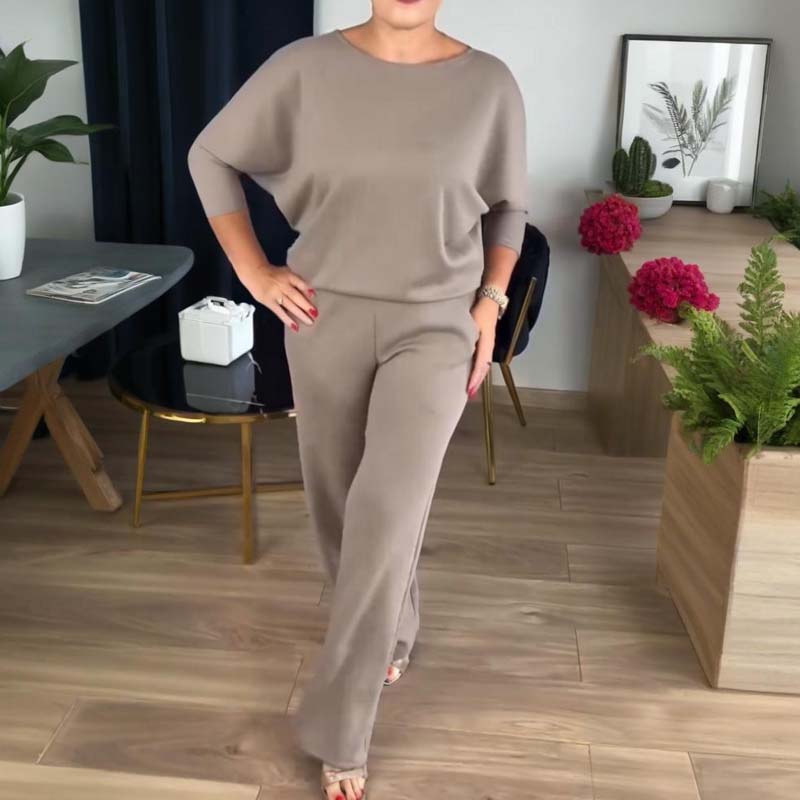 ⏳Tymczasowa oferta⏰Elegancki 3-częściowy zestaw składający się z długiego swetra, topu i spodni💞